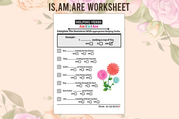 Download Is,am,are Worksheet for 2nd Grade - Premium Resources