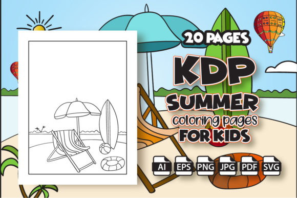 Download KDP Summer Coloring Pages for Kids - Premium Resources
