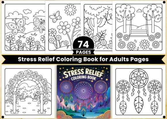 Download Stress Relief Coloring Book for Adults - Stress Collection