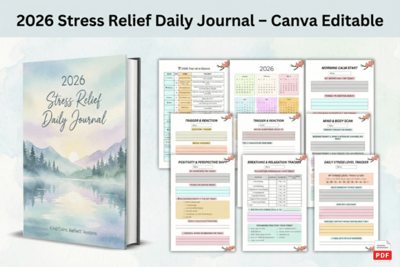 Download 2026 Stress Relief Daily Journal - Stress Collection